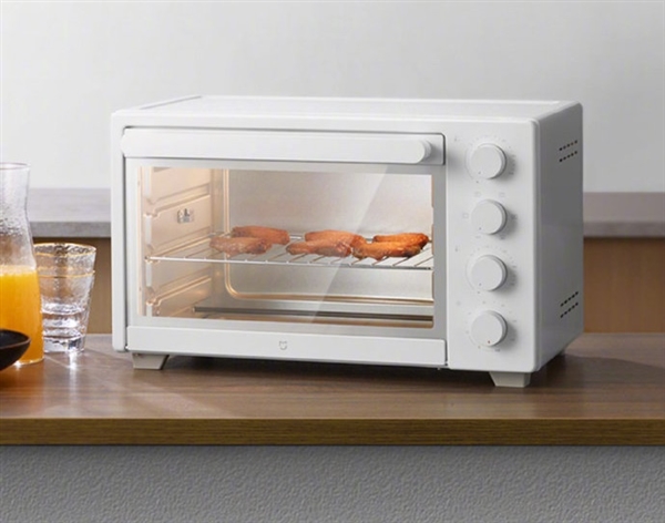 米家电烤箱：32L容积 上下层独立控温